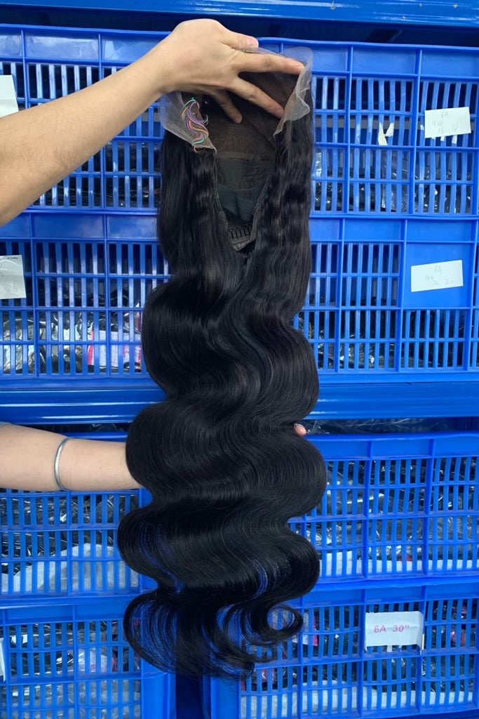 Black Body Wave Closure Lace Wig