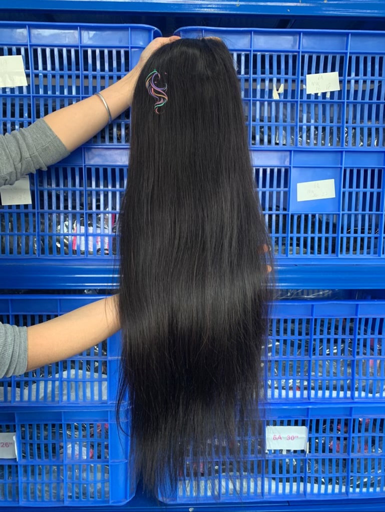 Black Straight Frontal Lace Wig